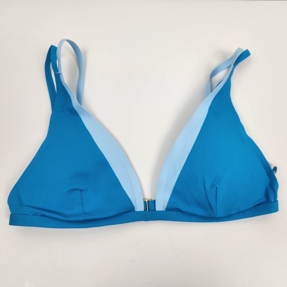 L*Space Finneas Bikini Top in Turquoise Blue Size Small NWT